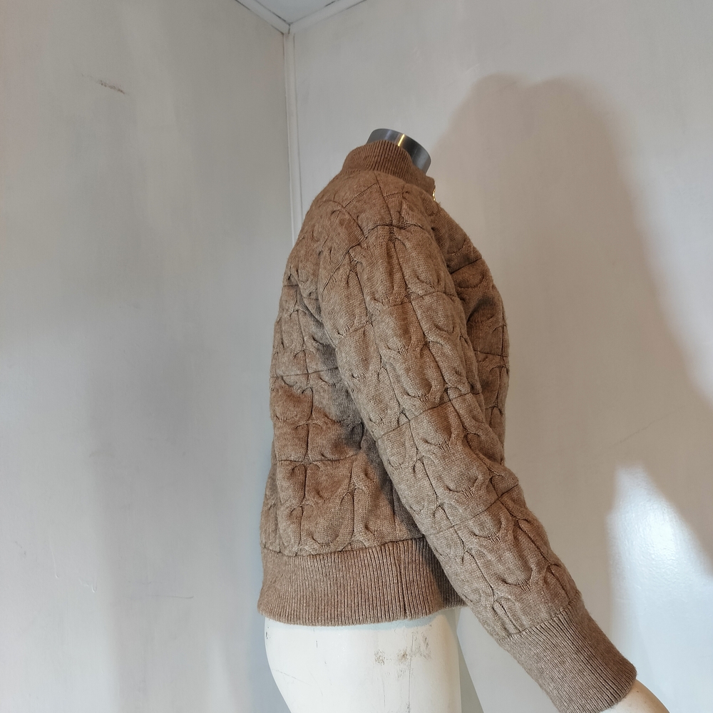 Joie Camel Textured Bomber Jacket - Picture 3 of 7